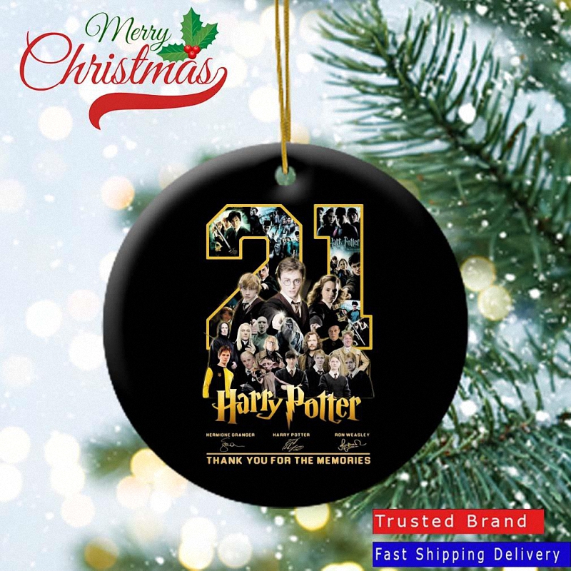 21 years harry potter thank you for the memories signatures ornament - 21 years Harry Potter thank you for the memories signatures Ornament