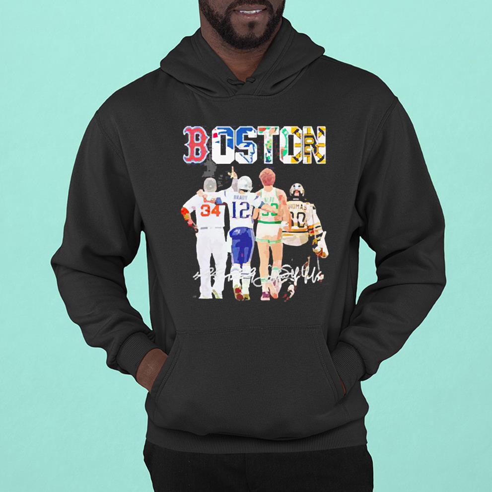 boston red sox david ortiz new england patriots tom brady boston celtics kevin hoodie - Boston Red Sox David Ortiz New England Patriots Tom Brady Boston Celtics Kevin McHale Boston Bruins Tim Thomas shirt