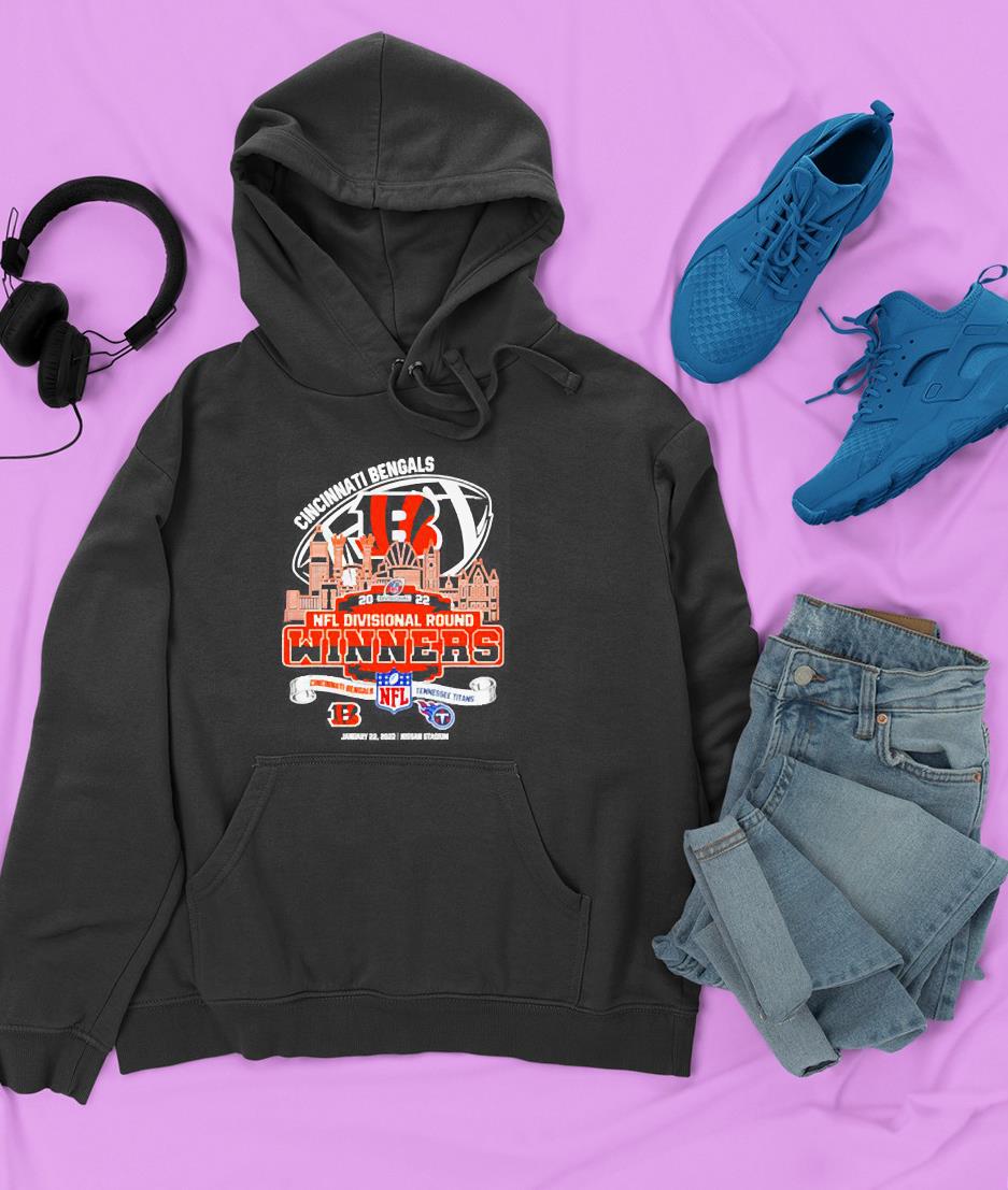 cincinnati bengals 2022 divisional nfl divisional round winners cincinnati bengals hoodie - Cincinnati Bengals 2022 Divisional Nfl Divisional Round Winners Cincinnati Bengals Vs Tennessee Titans Shirt