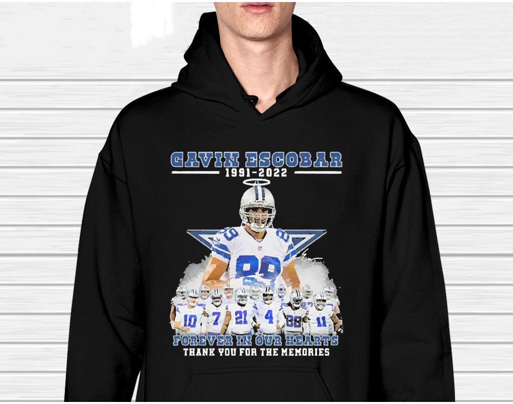 Dallas Cowboys Gavin Escobar 1991-2022 Forever In Our Hearts Thank You For The Memories Signature Shirt