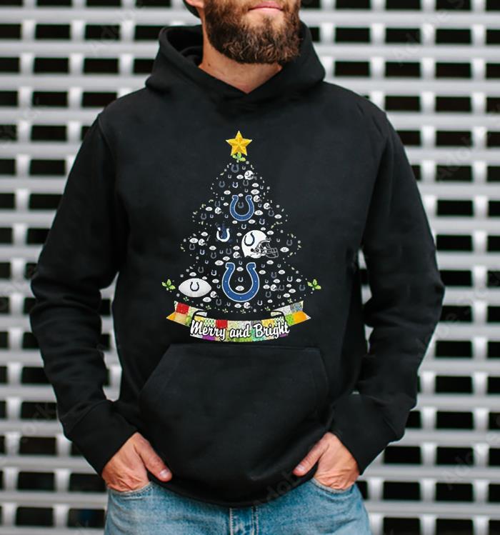 Merry And Bright Indianapolis Colts MLB Christmas Tree 2022 Shirt