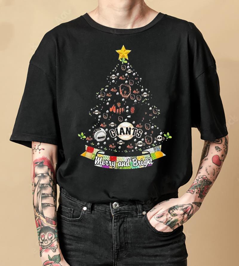 Merry And Bright San Francisco Giants MLB Christmas Tree 2022 Shirt Merry And Bright San Francisco Giants MLB Christmas Tree 2022 Shirt