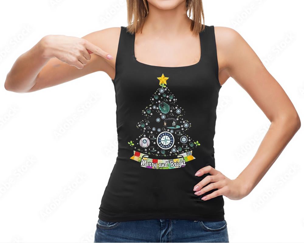 Merry And Bright Seattle Mariners MLB Christmas Tree 2022 Shirt 3 Merry And Bright Seattle Mariners MLB Christmas Tree 2022 Shirt 4