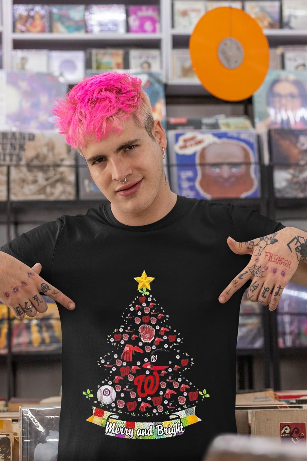 Merry And Bright Washington Nationals MLB Christmas Tree 2022 Shirt 2 Merry And Bright Washington Nationals MLB Christmas Tree 2022 Shirt 3