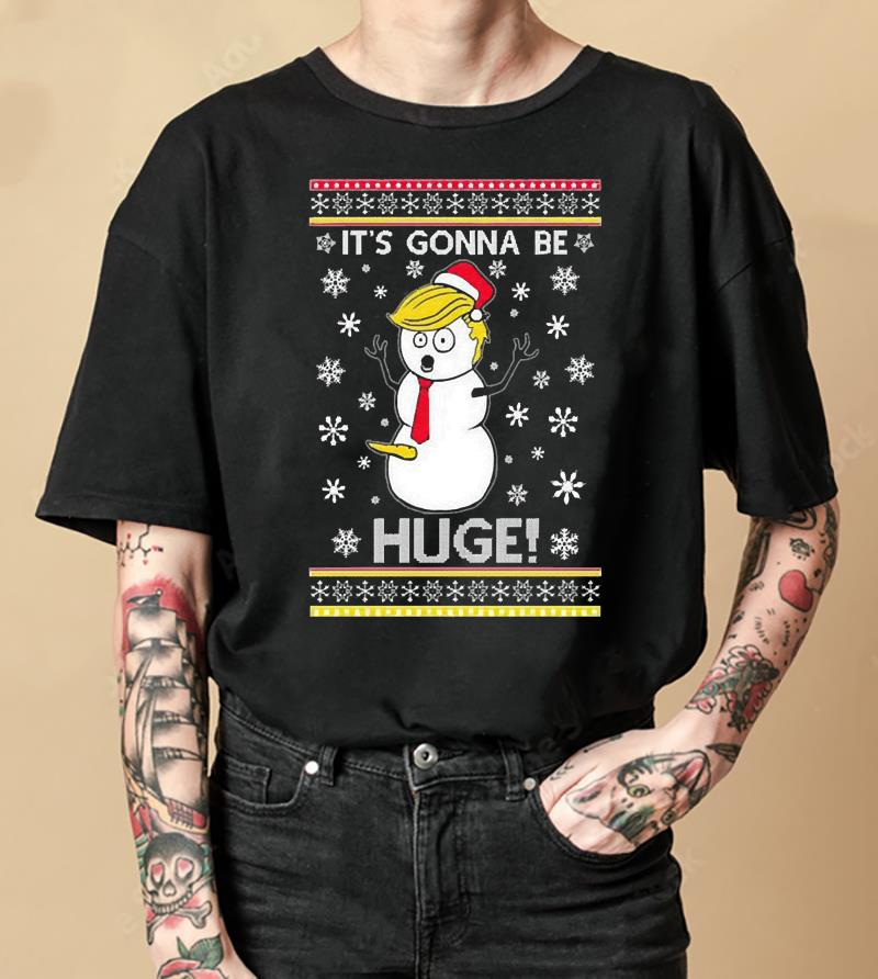 Trump Snowman It’s Gonna Be Huge Ugly Christmas 2022 Shirt 1 Trump Snowman It’s Gonna Be Huge Ugly Christmas 2022 Shirt 2