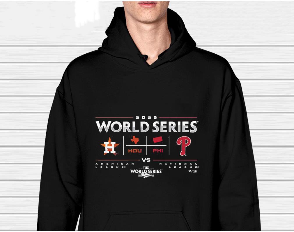 Houston Astros Vs. Philadelphia Phillies 2022 World Series Change Up Matchup Shirt Houston Astros Vs. Philadelphia Phillies 2022 World Series Change Up Matchup Shirt 1