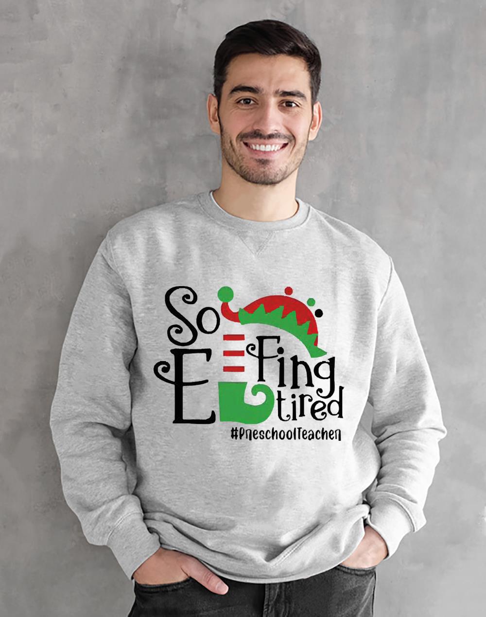 Santa Bigfoot Merry Squatching Through The Snow Christmas Tree Lights Shirt 9