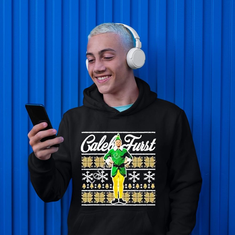Caleb Furst Elf Crew Ugly Christmas Shirt