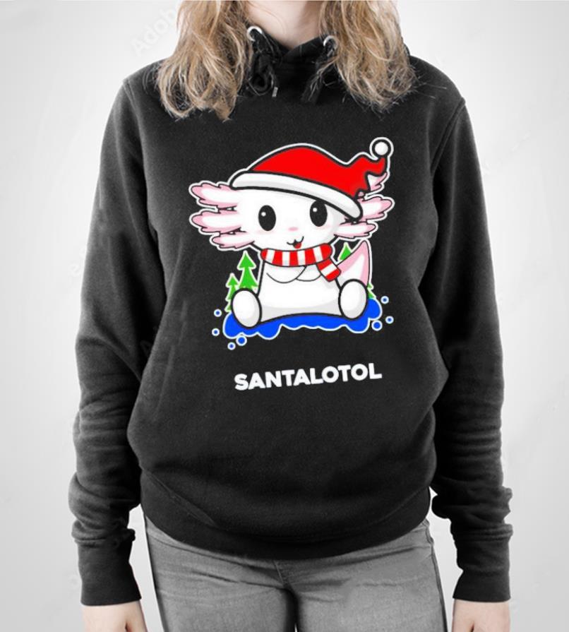 Christmas Axolotl Santalotol shirt