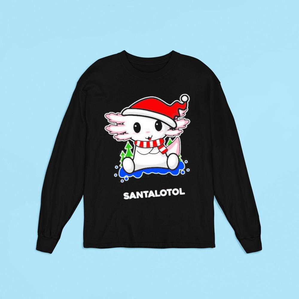 Christmas Axolotl Santalotol shirt