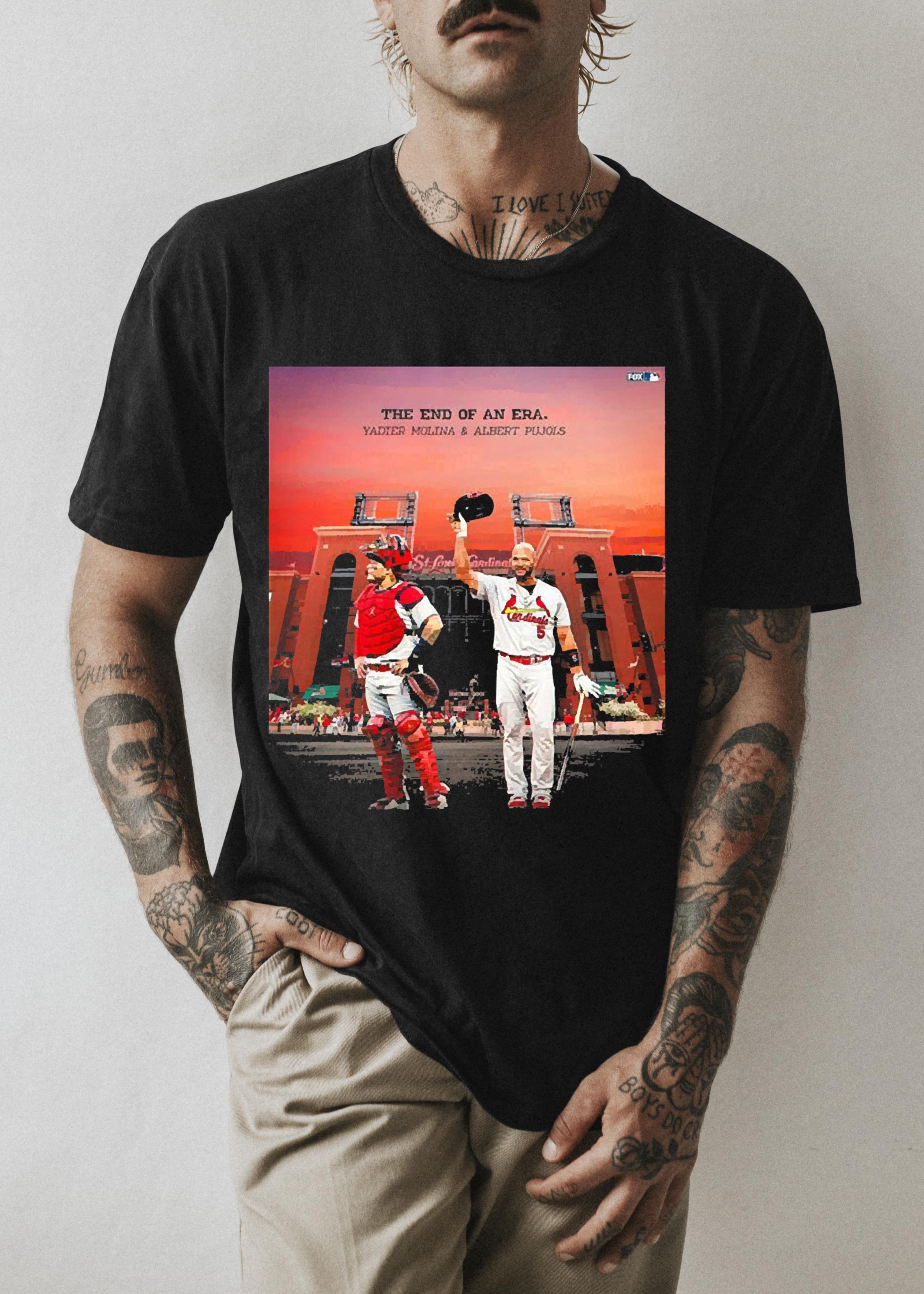 St Louis Cardinals The End Of An Era Yadier Molina And Albert Pujols 2022 Shirt