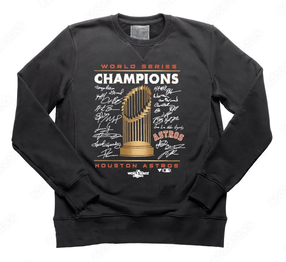 Houston Astros 2022 World Series Champions Signature Roster Men’s Shirt
