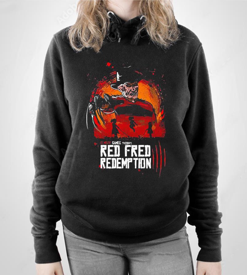 Red Fred Redemption Freddy Krueger Halloween Shirt