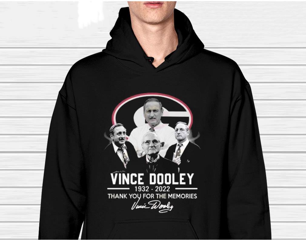 Vince Dooley Georgia Bulldogs 1932 – 2022 Thank You For The Memories Signature Shirt