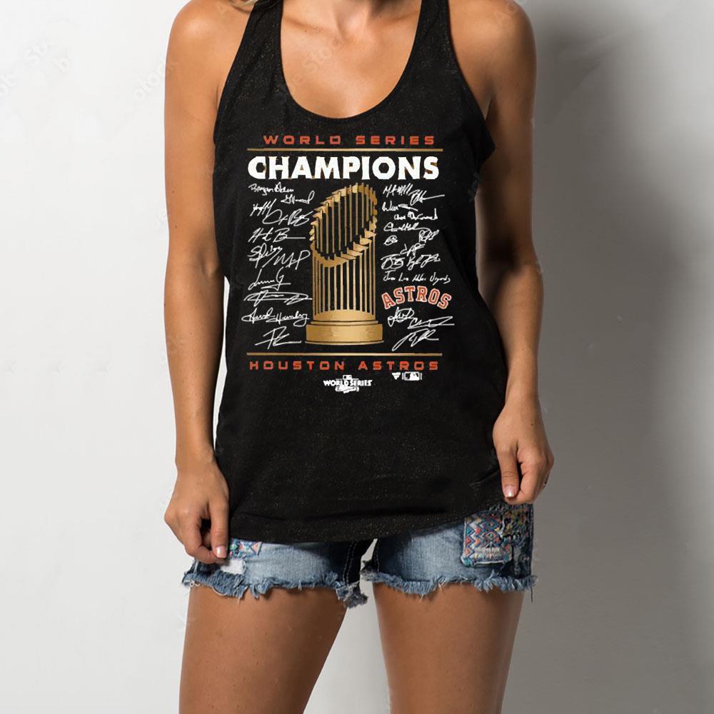 Houston Astros 2022 World Series Champions Signature Roster Men’s Shirt Houston Astros 2022 World Series Champions Signature Roster Men’s Shirt
