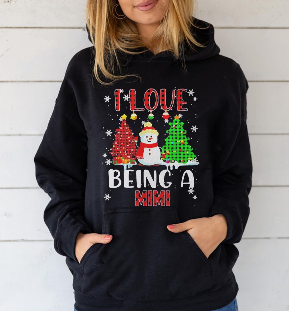 I Love Being A Mimi Snowman Merry Christmas Shirt