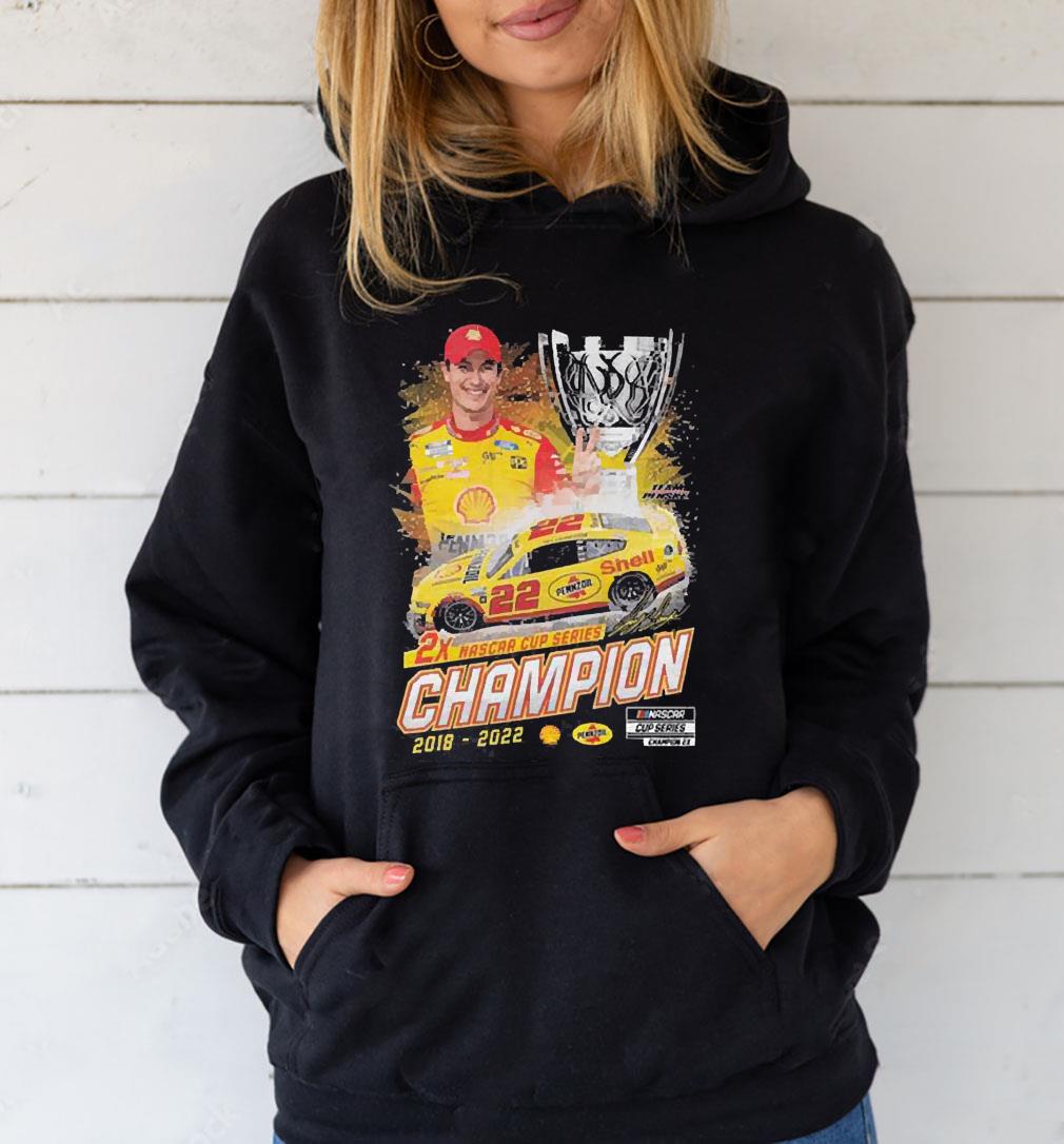 Joey Logano 2x Nascar Cup Series Champions 2018 2022 shirt