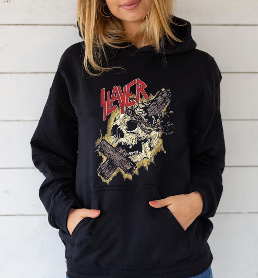 Skull And The Cross The Slayer Band Music Shirt
