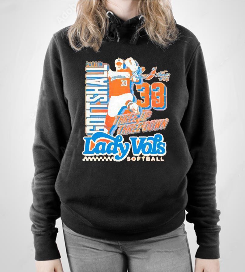Tennessee Volunteers Payton Gottshall Lady Vols Three Up Three Dơn Signature Shirt