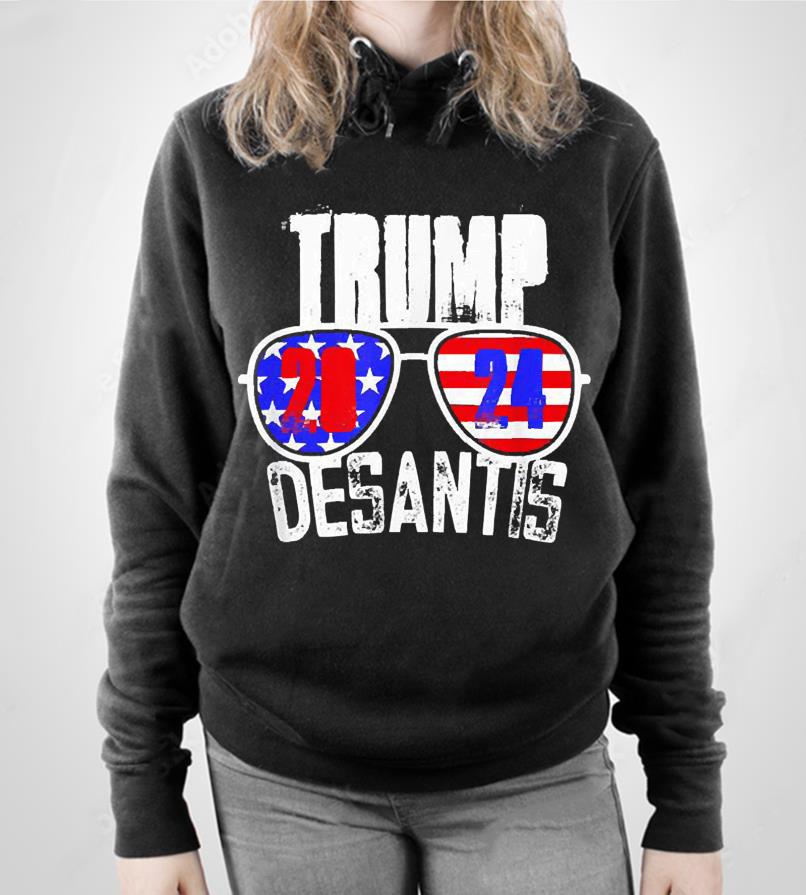 Trump Desantis 2024 Cool Sunglasses American Flag Shirt 1 Gameofthronesteeshirt News