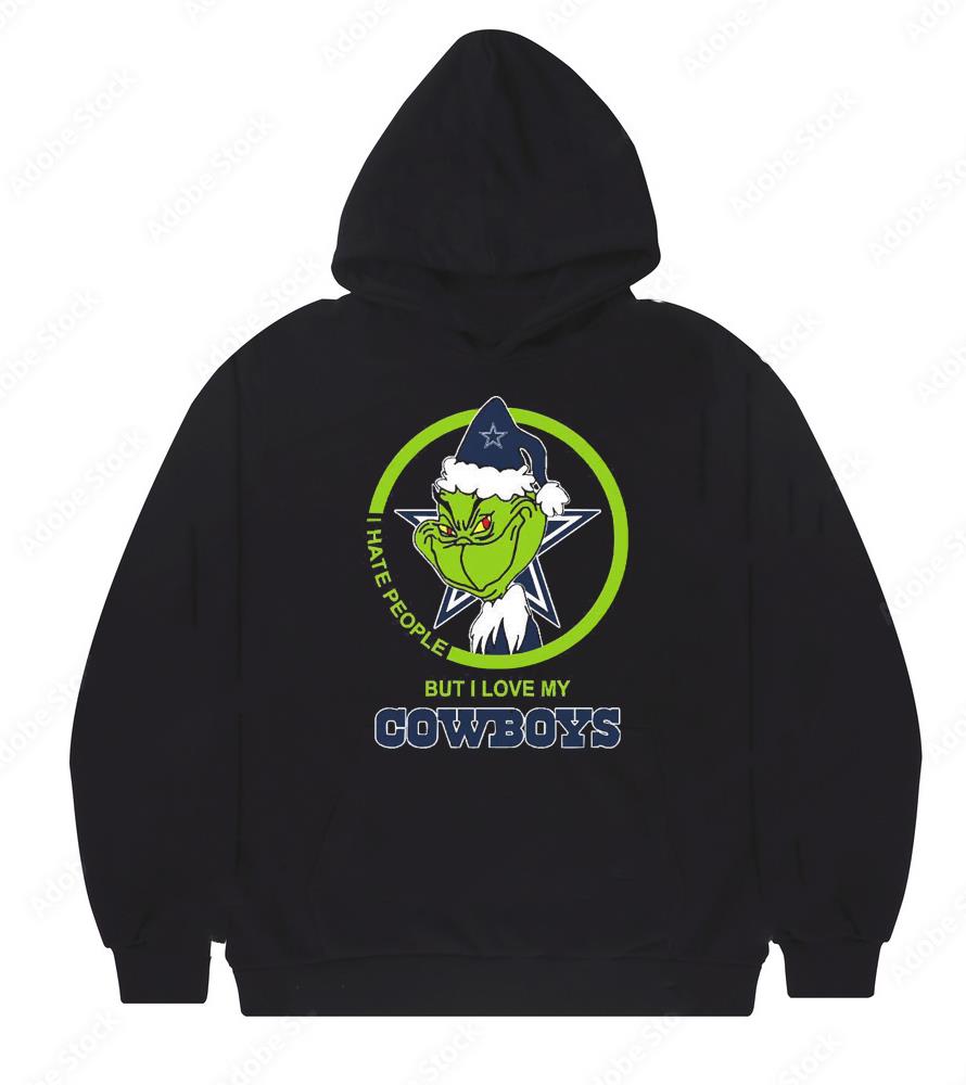 Grinch I Hate People But I Love Dallas Cowboys Christmas 2022 Sweater shirt