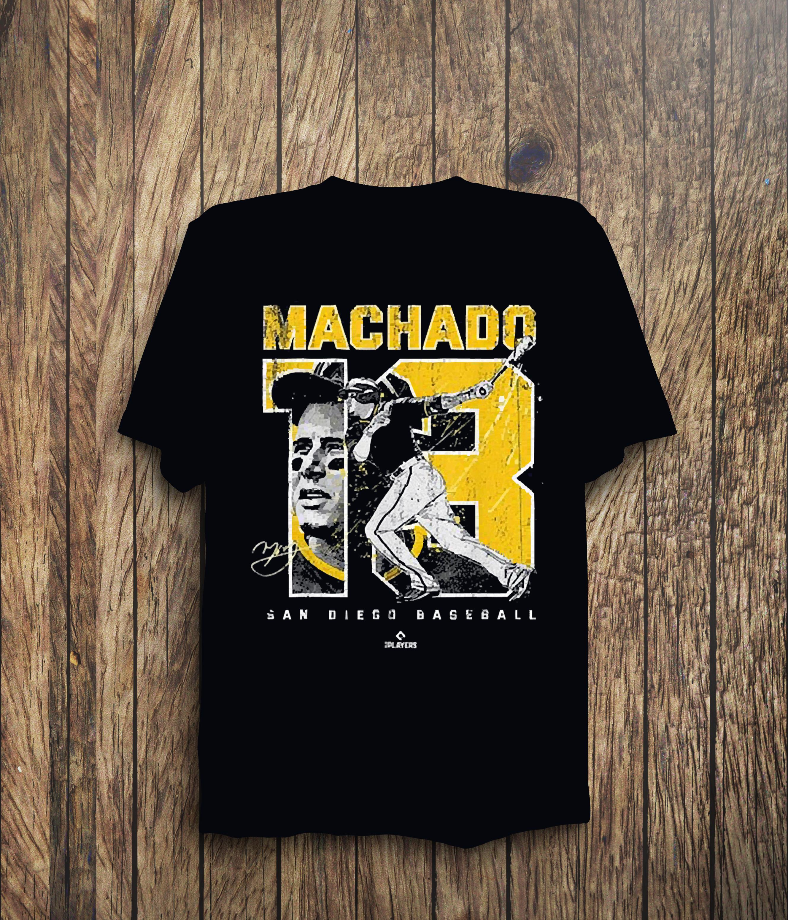 Machado #13 Team San Diego Padres Baseball Signature Shirt 1 Machado #13 Team San Diego Padres Baseball Signature Shirt 2