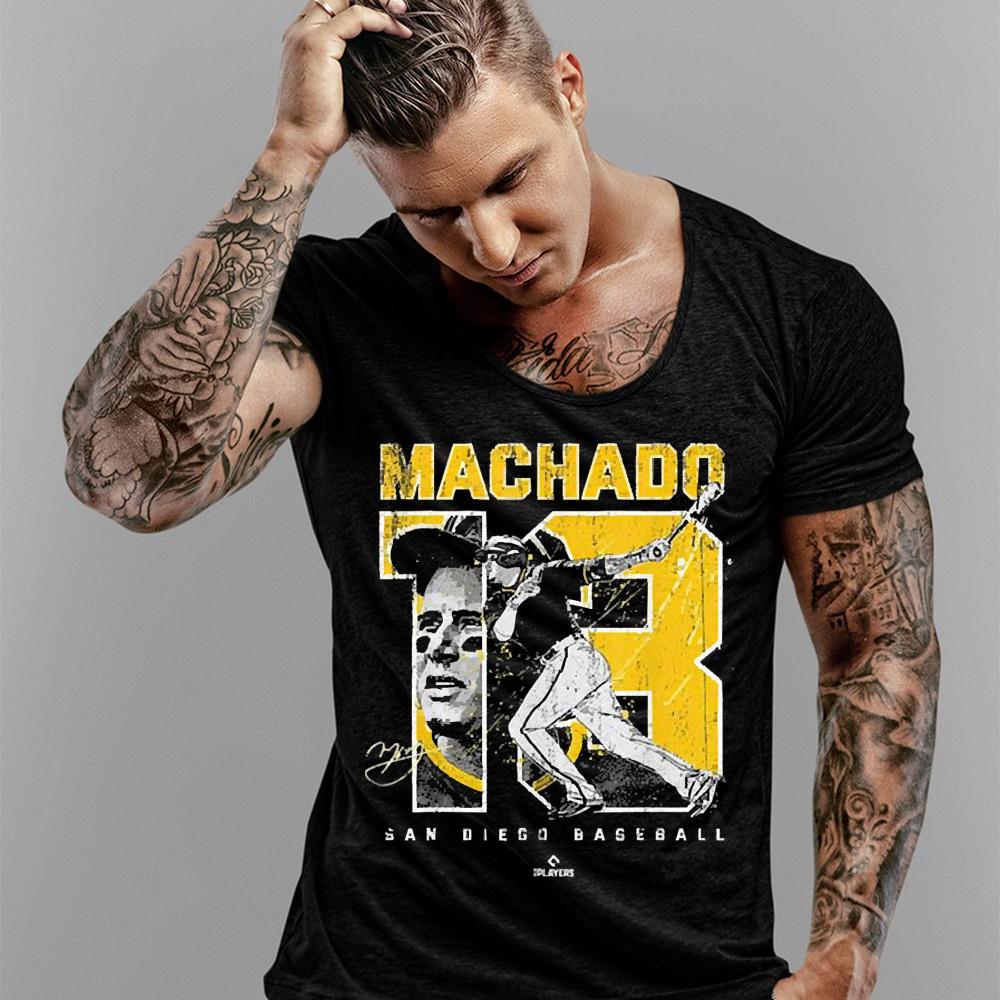 Machado #13 Team San Diego Padres Baseball Signature Shirt 2 Machado #13 Team San Diego Padres Baseball Signature Shirt 3