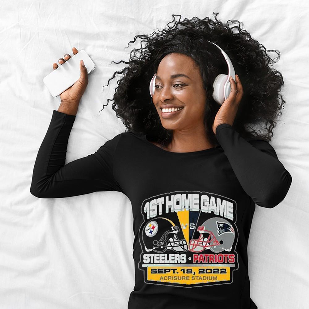 Pittsburgh Steelers Vs New England Patriots 1st Home Game Sept 18 2022 Acrisure Stadium Shirt 1 Pittsburgh Steelers Vs New England Patriots 1st Home Game Sept 18 2022 Acrisure Stadium Shirt 2