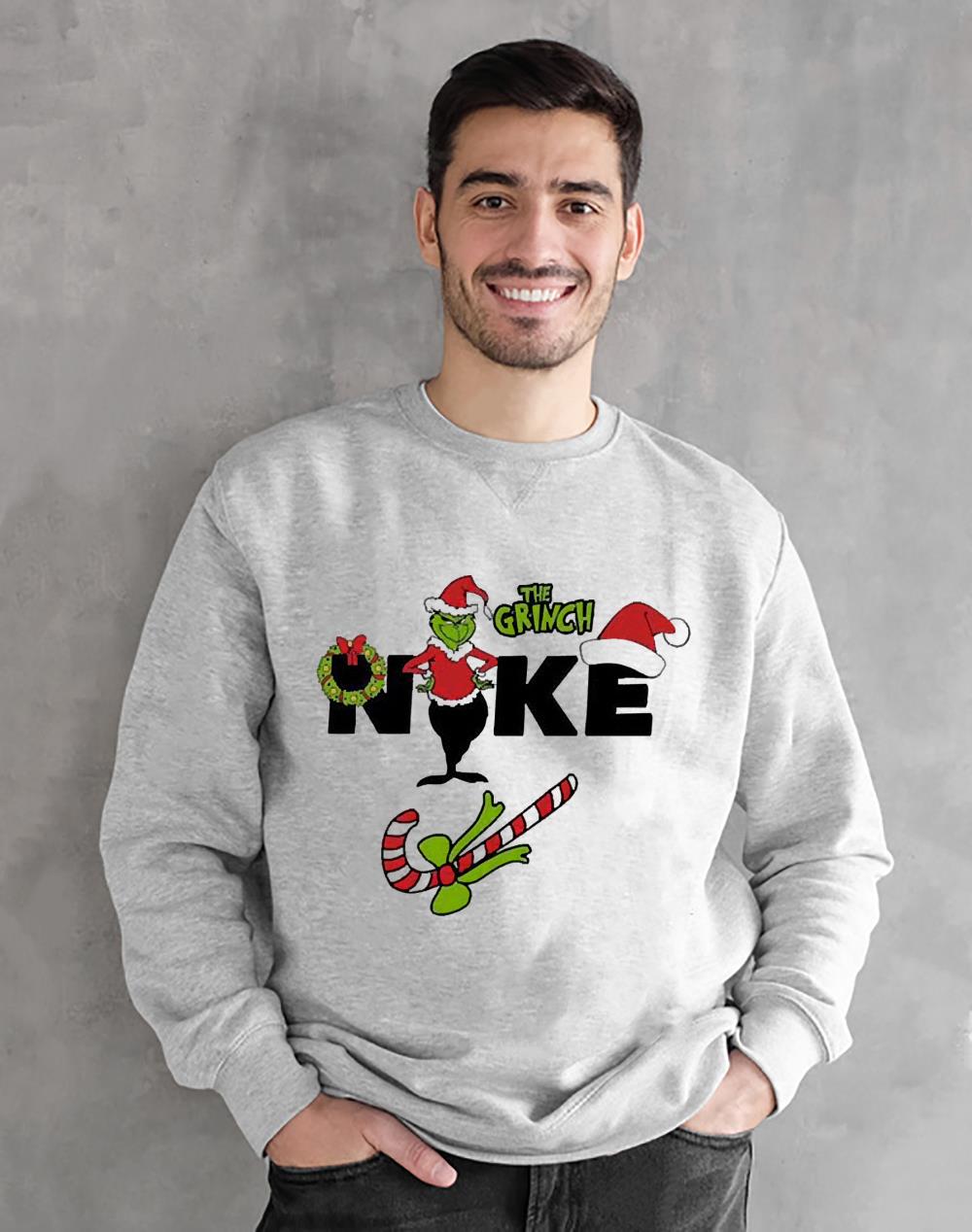 The Grinch Nike Christmas Funny Shirt