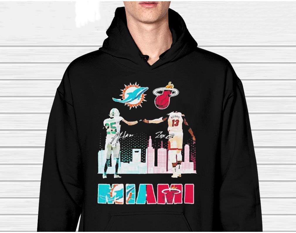 Xavien Howard And Bam Adebayo Miami City Sports Signatures Shirt