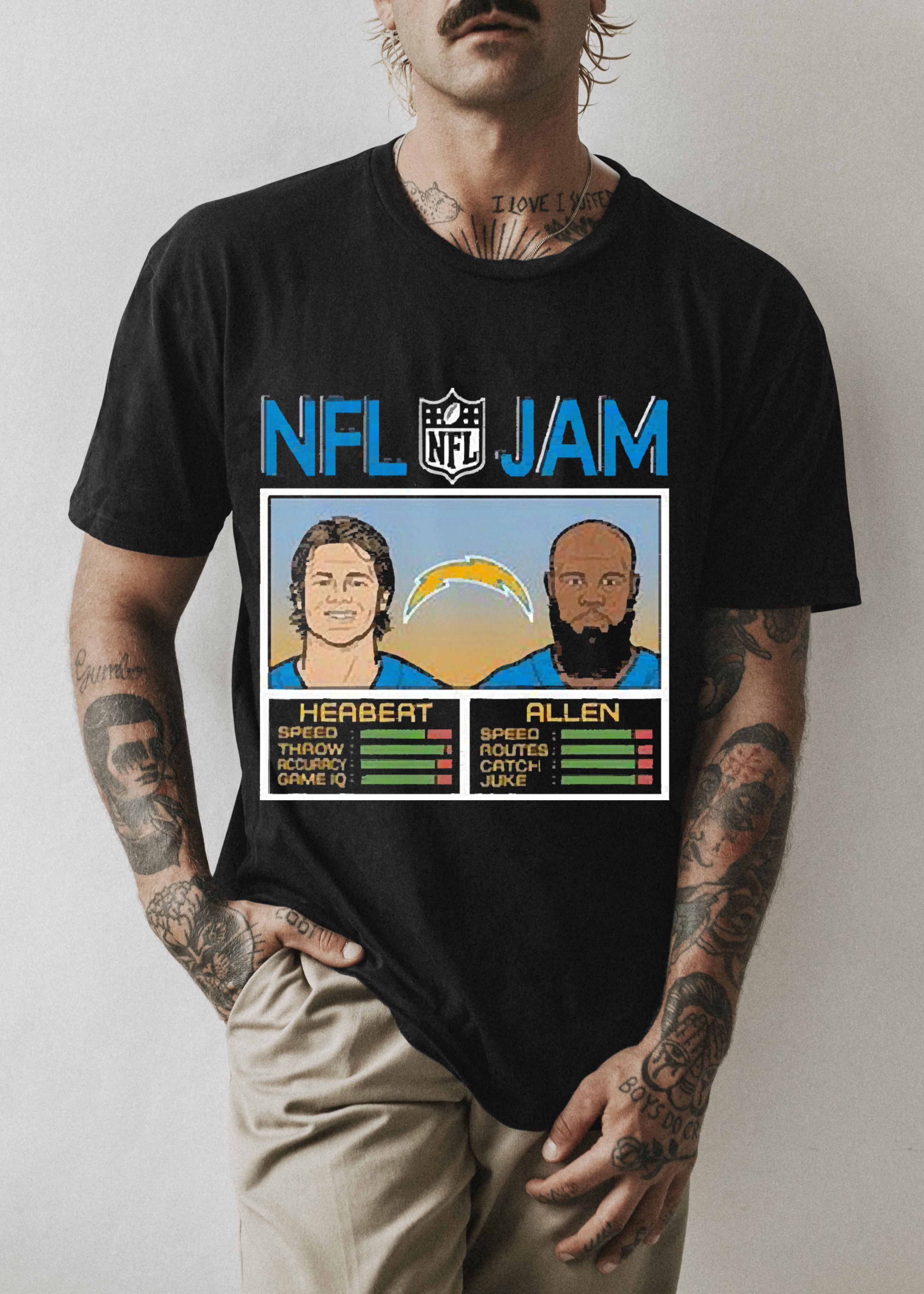NFL Jam Los Angeles Chargers Herbert And Allen Shirt