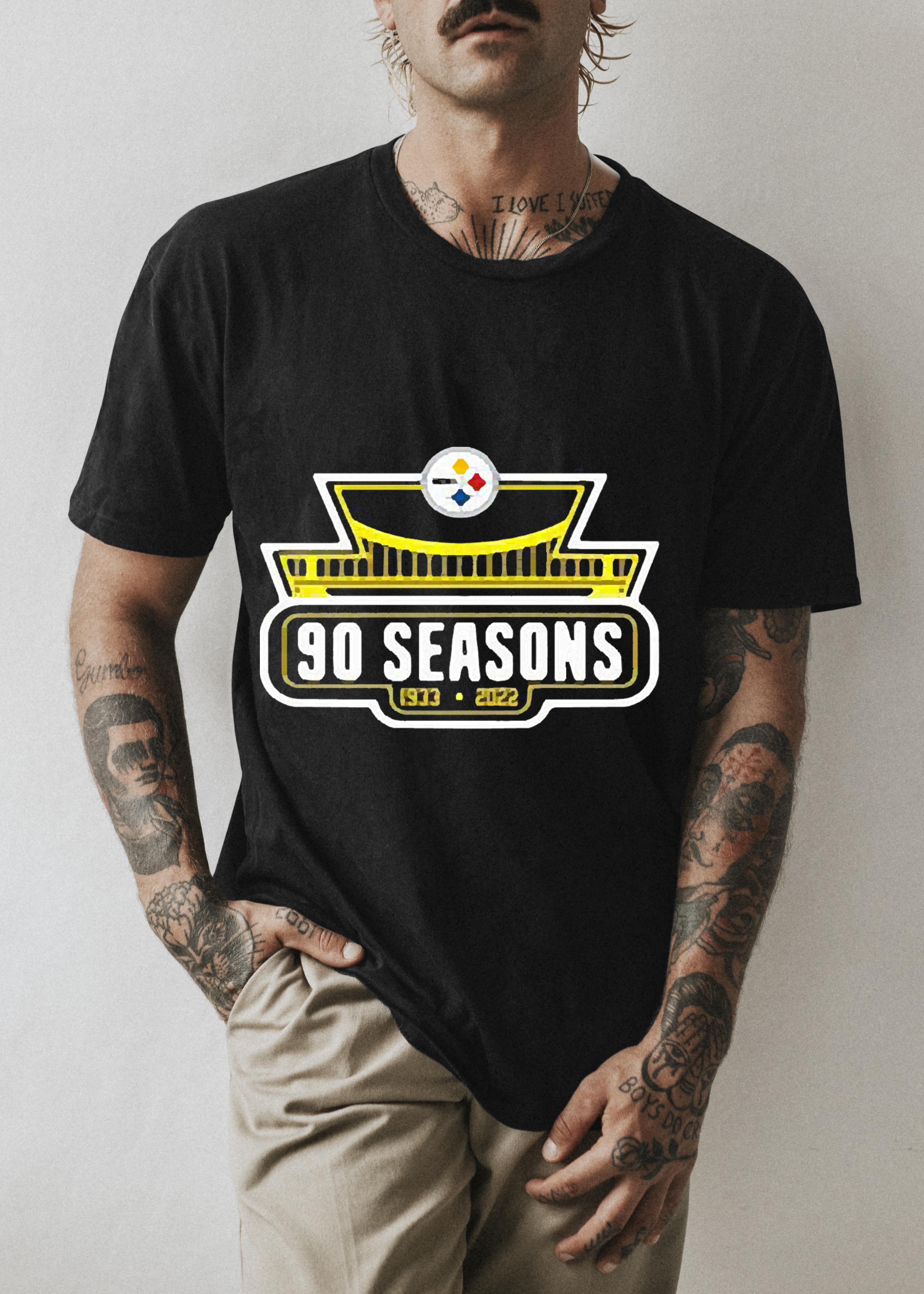 Pittsburgh Steelers 90th Season Logo 1933-2022 Shirt