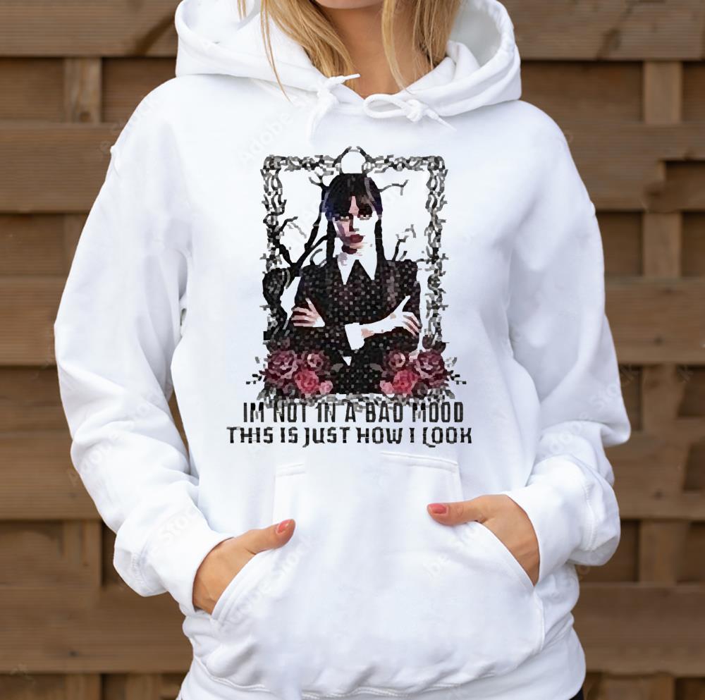 Wednesday Addams I’m not in a bad mood this is just how i look shirt
