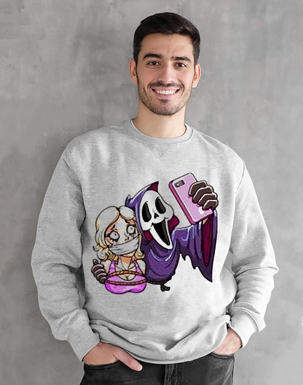 Scream ghostface selfie Halloween shirt