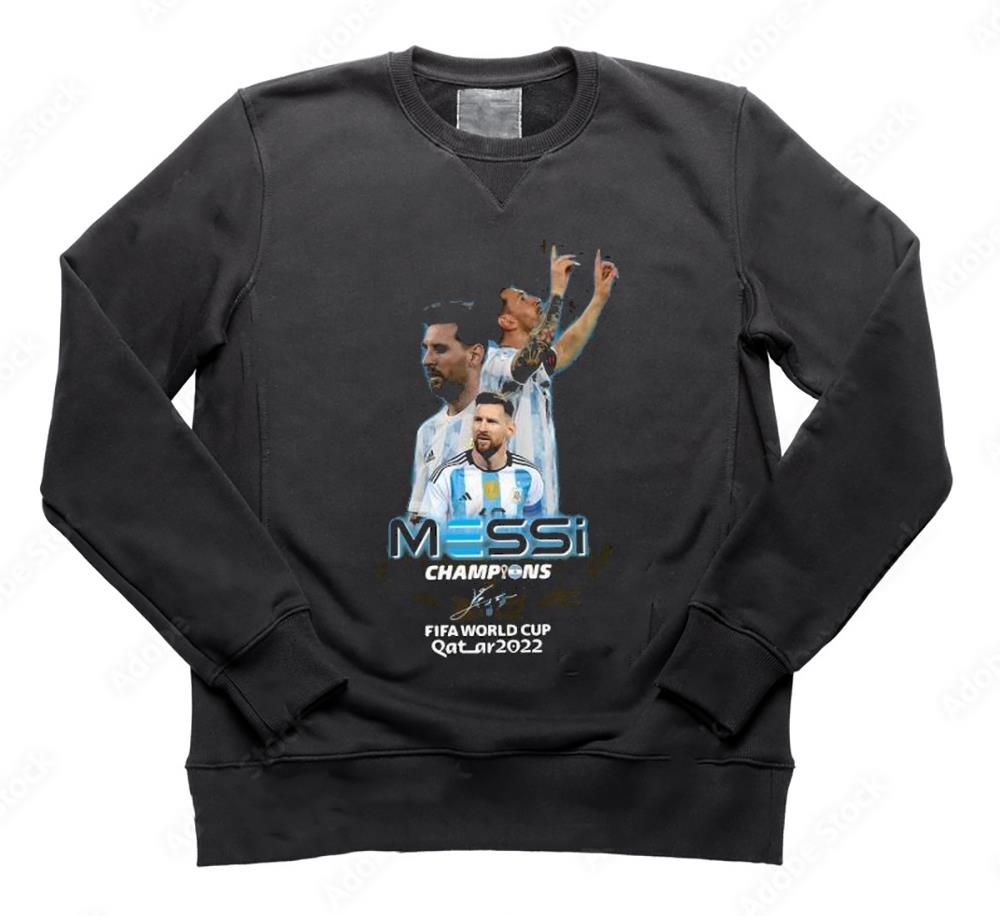 Lionel Messi Champions Fifa World Cup Qatar 2022 Signature Shirt