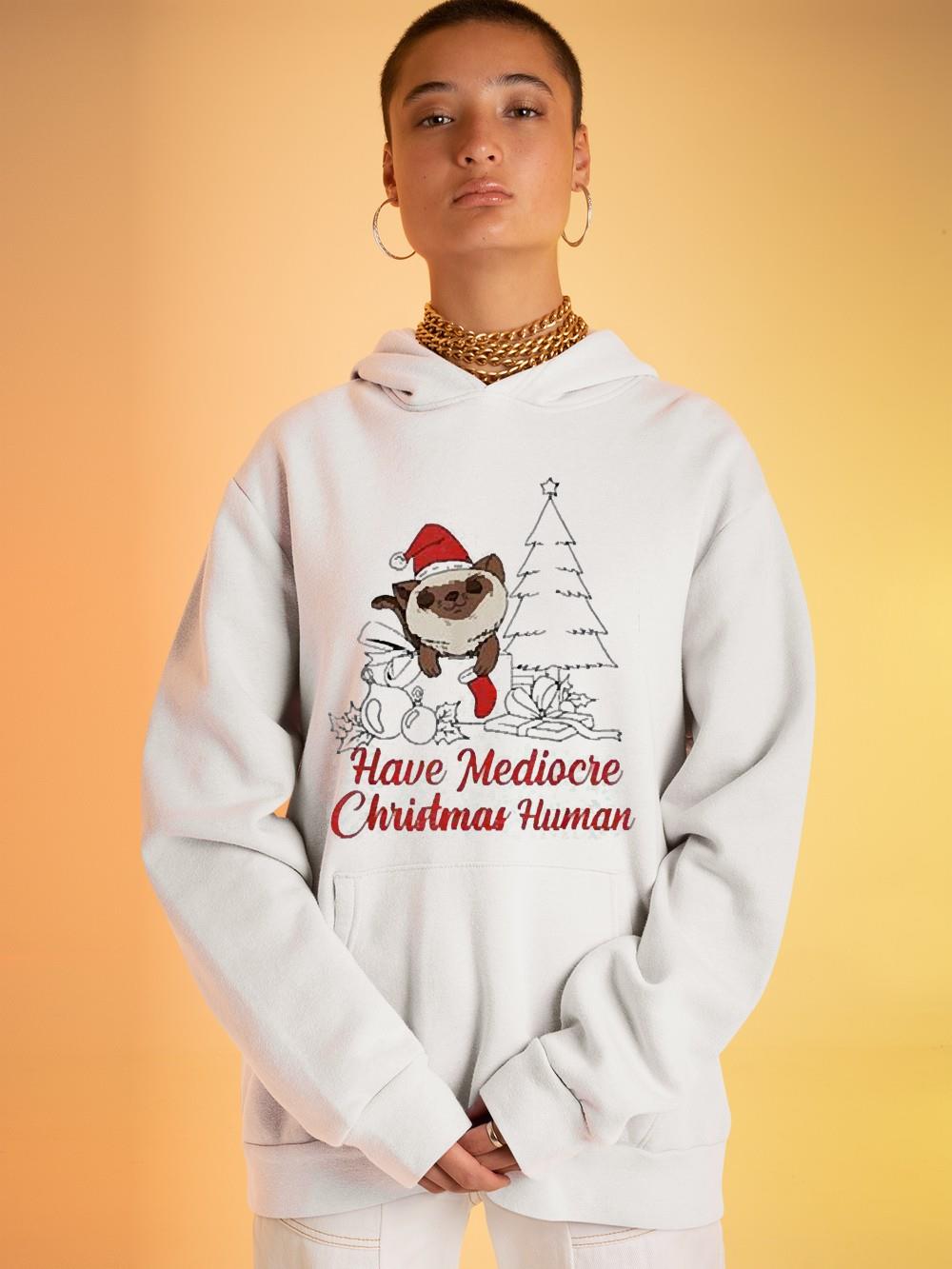 Santa Bear Have A Mediocre Christmas Human Shirt