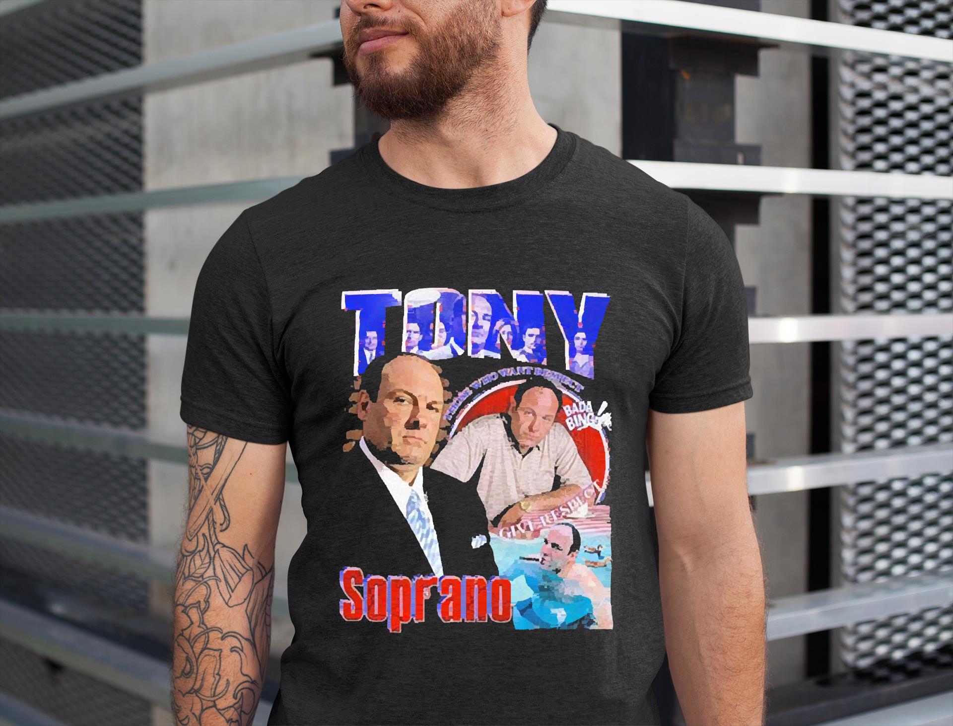 Tony soprano those who want respect give respect shirt 1 Tony soprano those who want respect give respect shirt 2