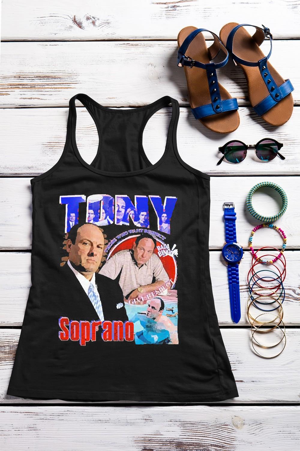 Tony soprano those who want respect give respect shirt 2 Tony soprano those who want respect give respect shirt 3