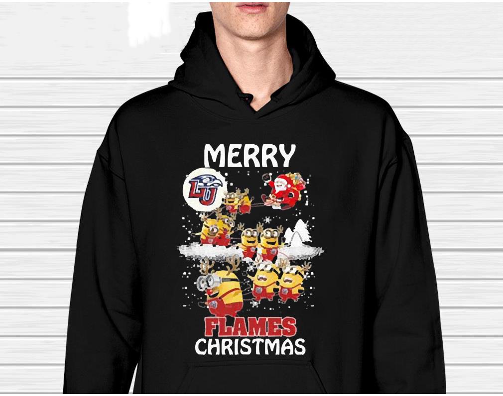 Minion Liberty Flames Merry Christmas shirt