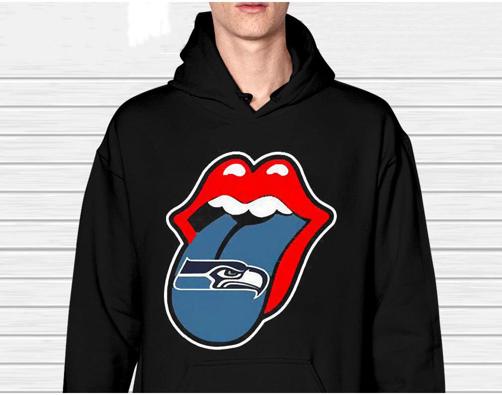 Seattle Seahawks The Rolling Stones Logo shirt Seattle Seahawks The Rolling Stones Logo shirt 1