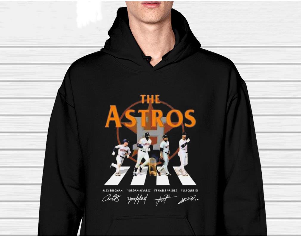 The Houston Astros Abbey Road Alex Bregman Yordan Alvarez signatures 2022 shirt