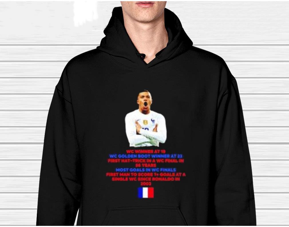 Kylian Mbappe World Cup Stats shirt 9