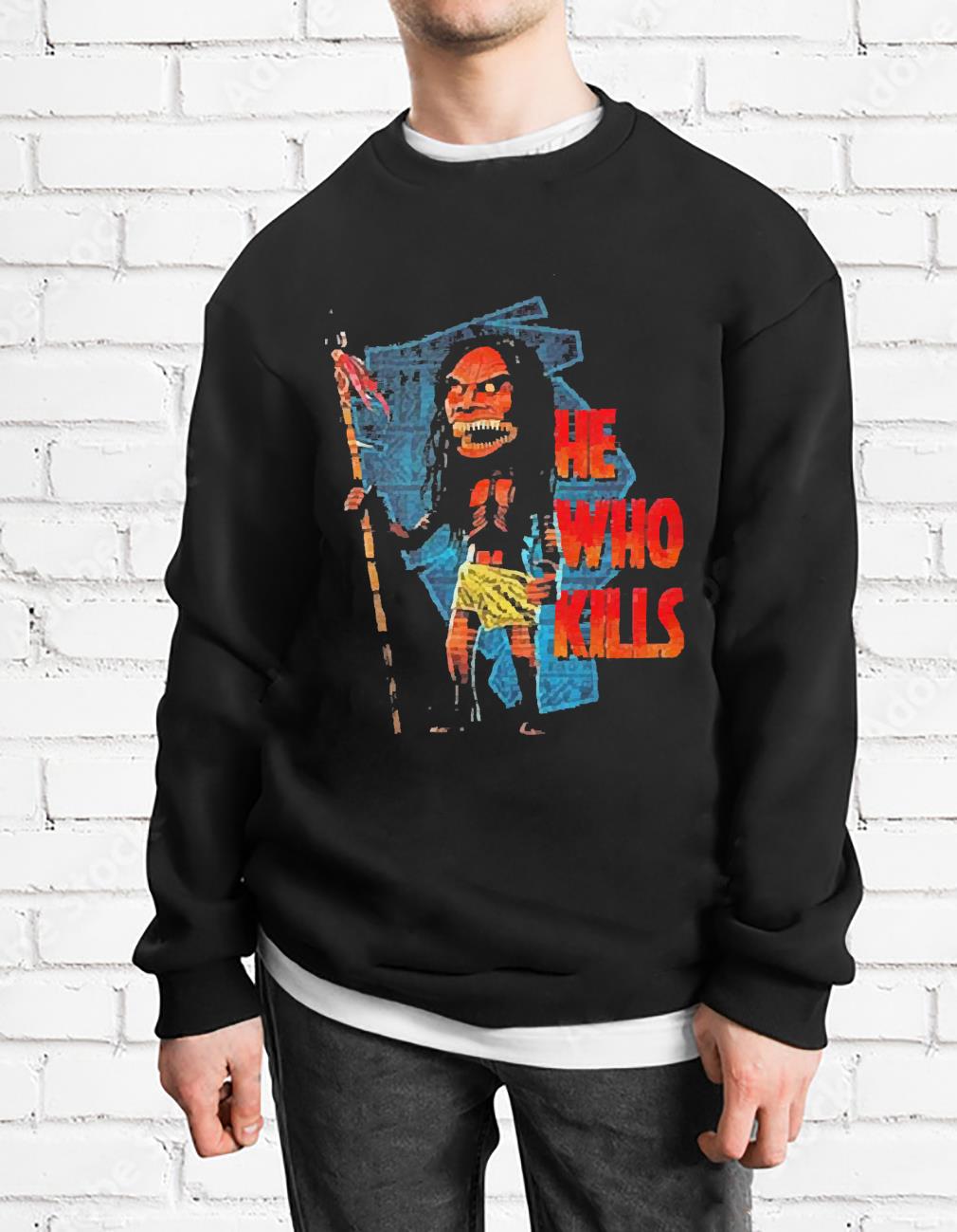 He Who Kills Zuni Doll shirt 1 He Who Kills Zuni Doll shirt 2