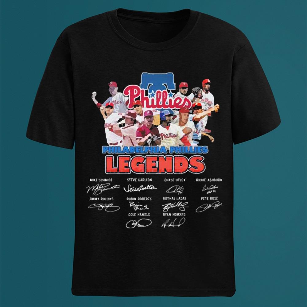 Philadelphia Phillies Legends Team Football 2022 Signatures shirt 2 Philadelphia Phillies Legends Team Football 2022 Signatures shirt 3