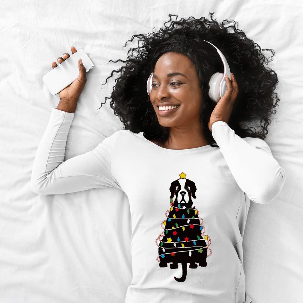 Merry Cute Dog Christmas Light 2022 Shirt
