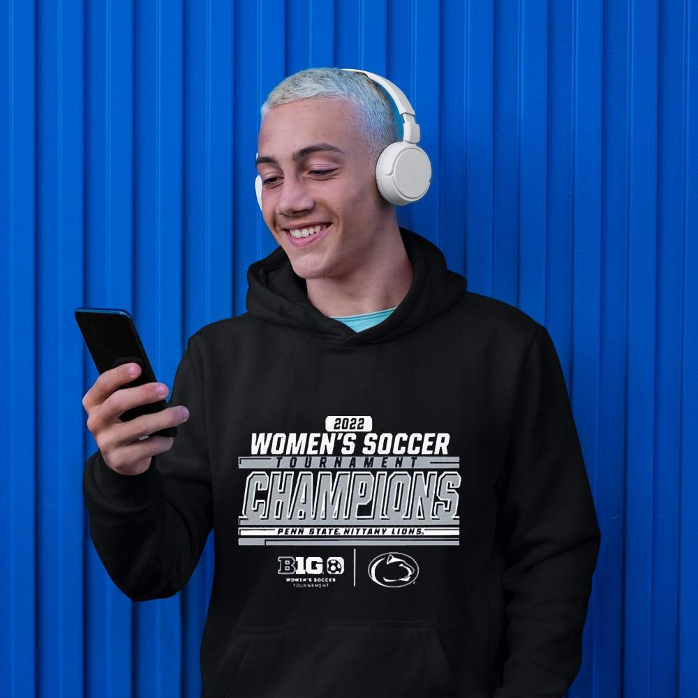 Penn State Nittany Lions 2022 Big Ten Women’s Soccer Conference Tournament Champions Locker Room Shirt