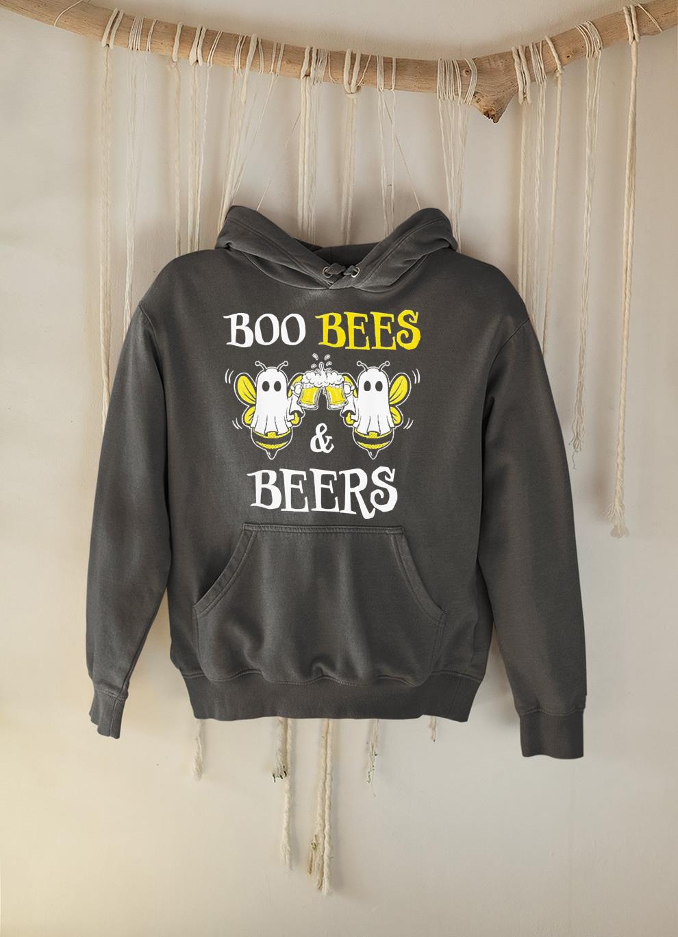 Boo bees and beers couples halloween shirt