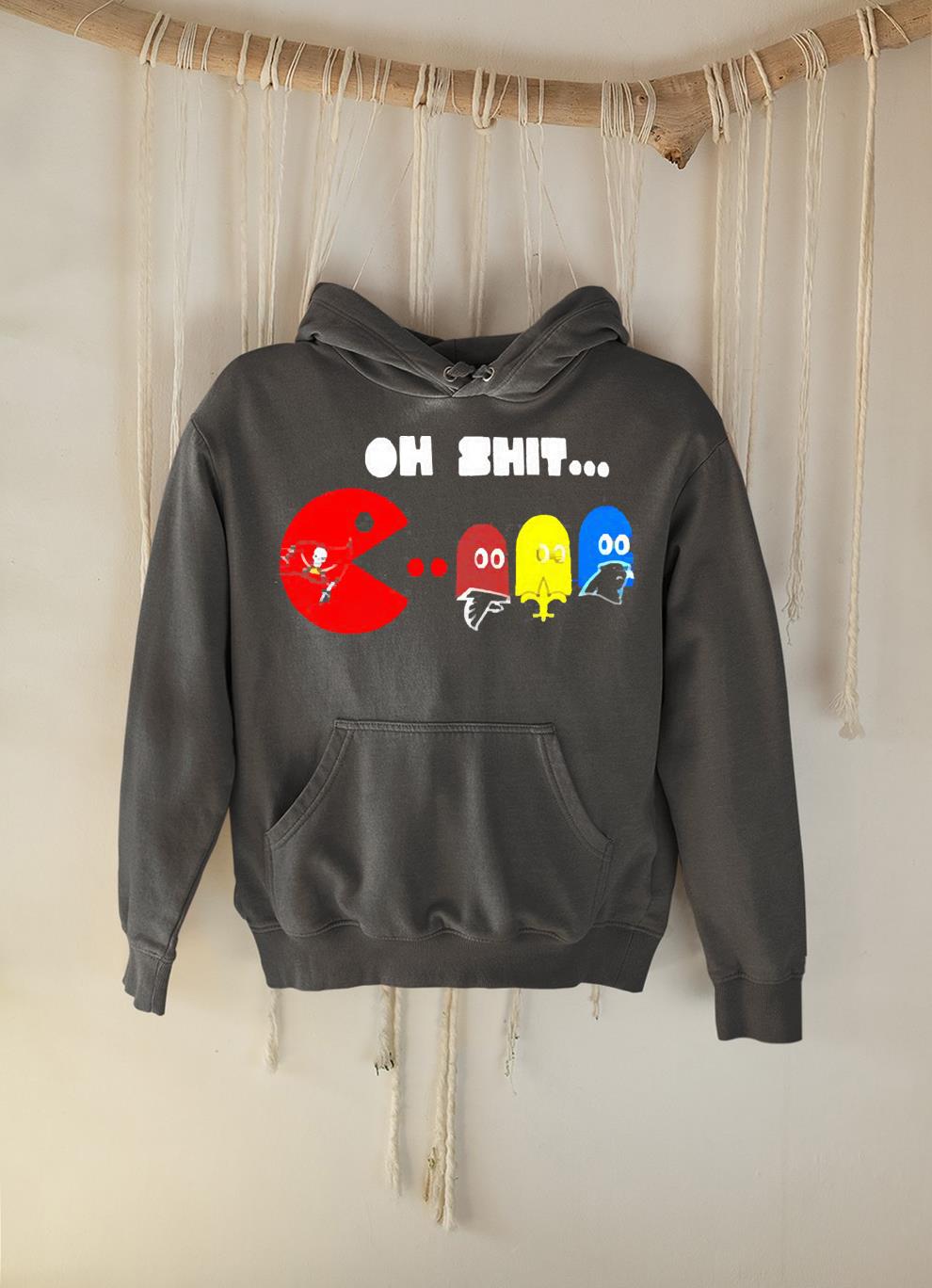 Oh shit Pac-Man game Tampa Bay eats others team shirt