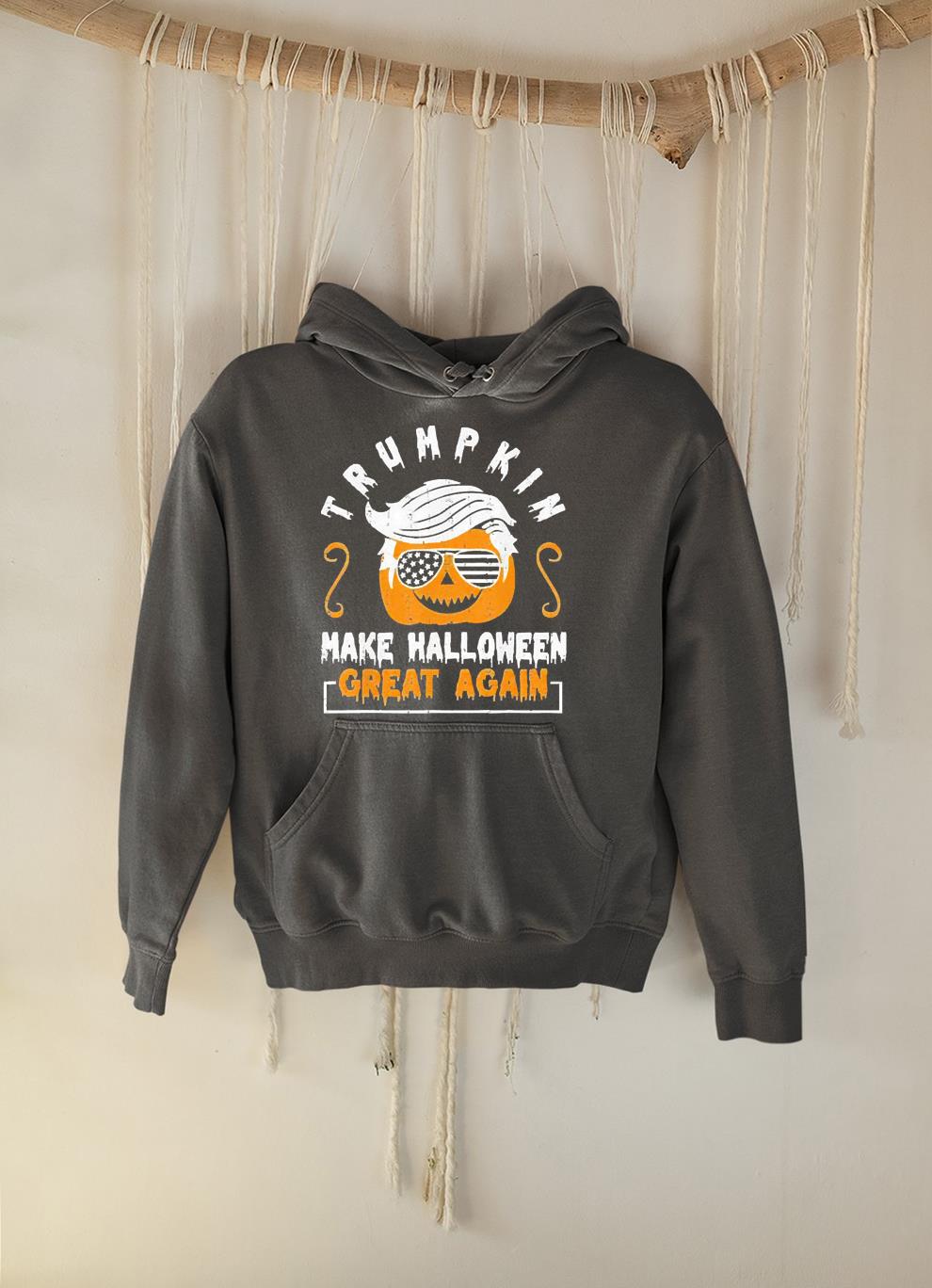 Trumpkin make halloween great again pumpkin Trump hair shirt
