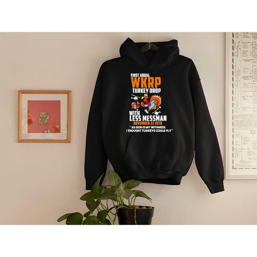 First anual WKRP Turkey drop with less messman shirt